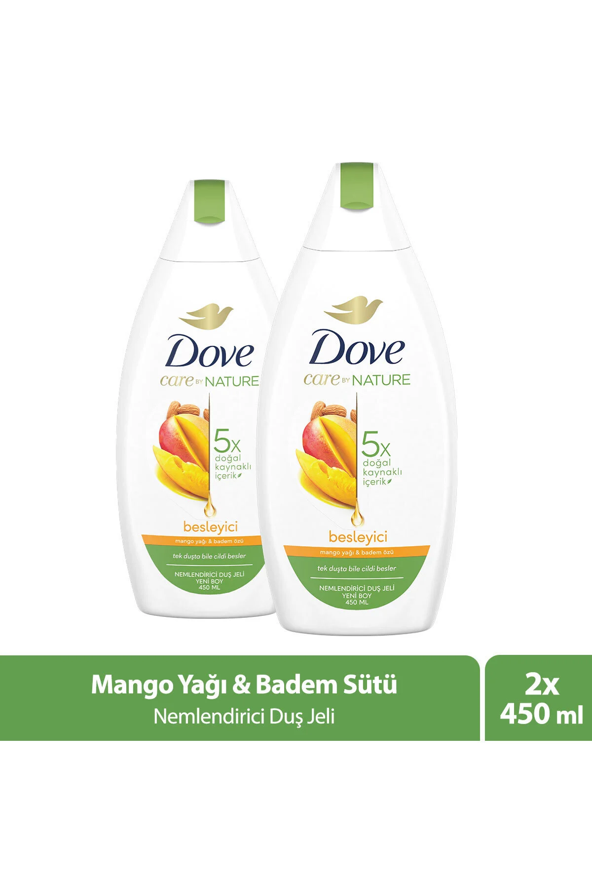 Nemlendirici Duş Jeli Mango Yağı & Badem Özü 450ml X2