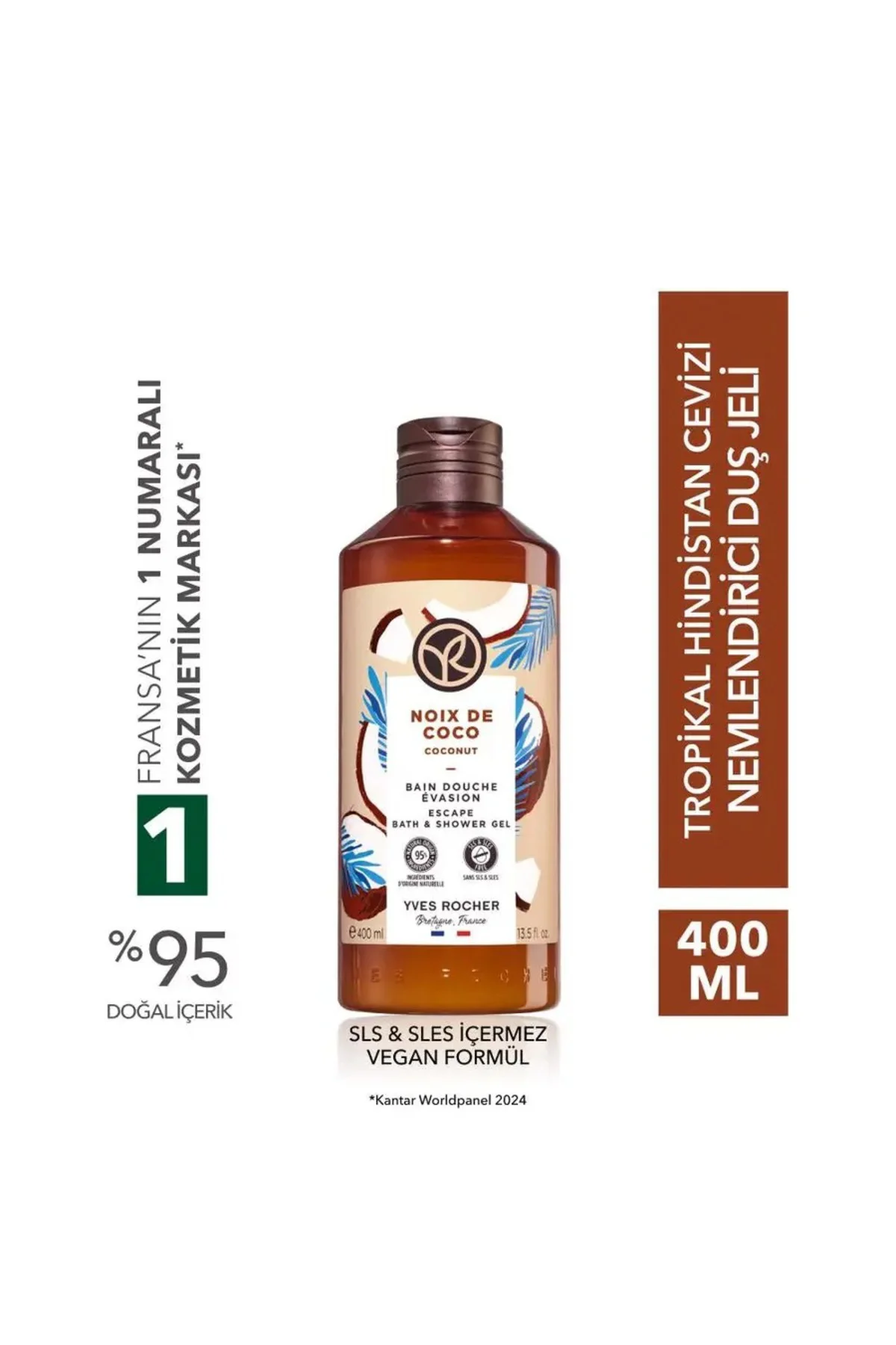 Nemlendirici Duş Jeli - Tropikal Hindistan Cevizi - 400ml-26571