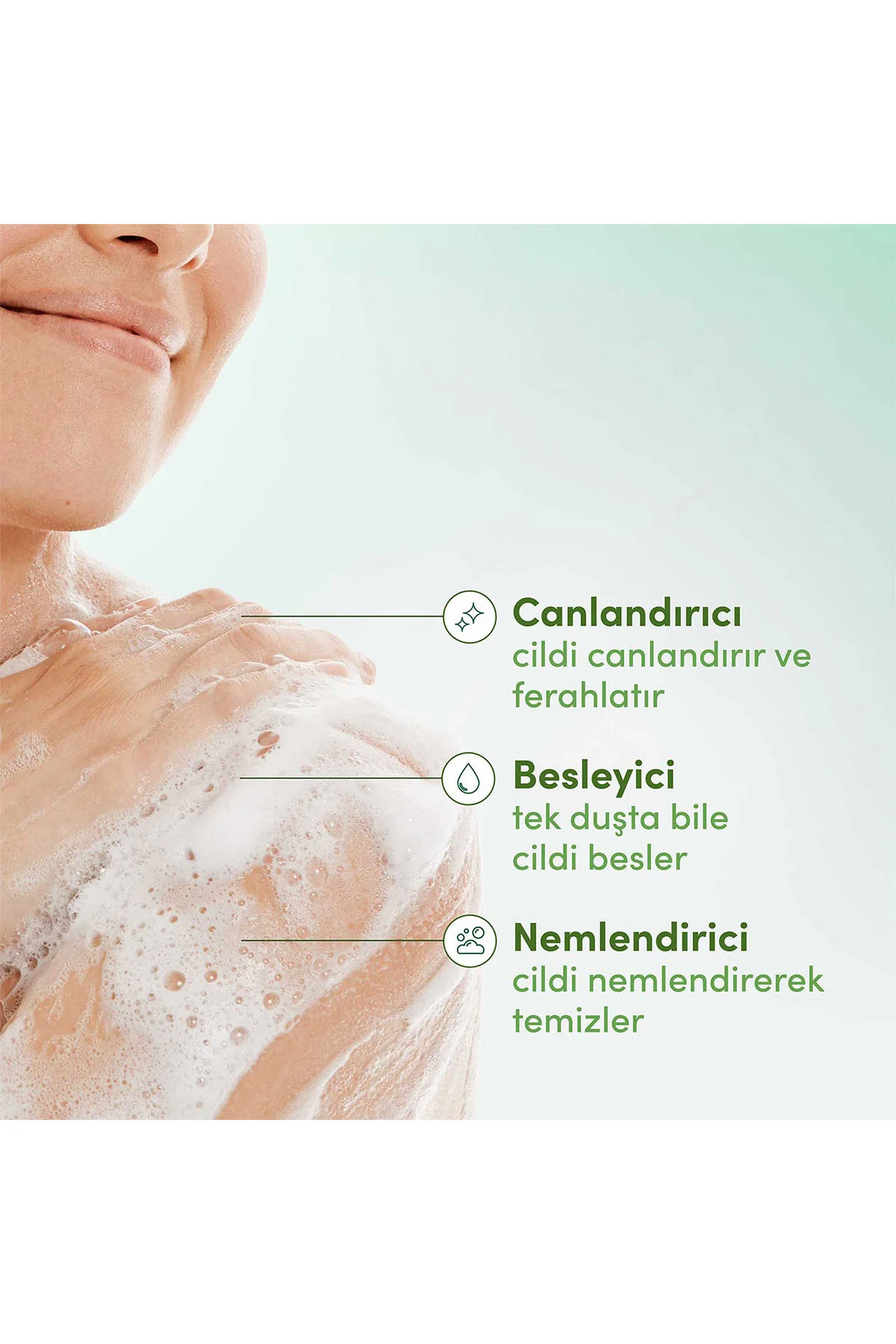 Nemlendirici Duş Jeli Mango Yağı & Badem Özü 450 ml + Duş Lifi