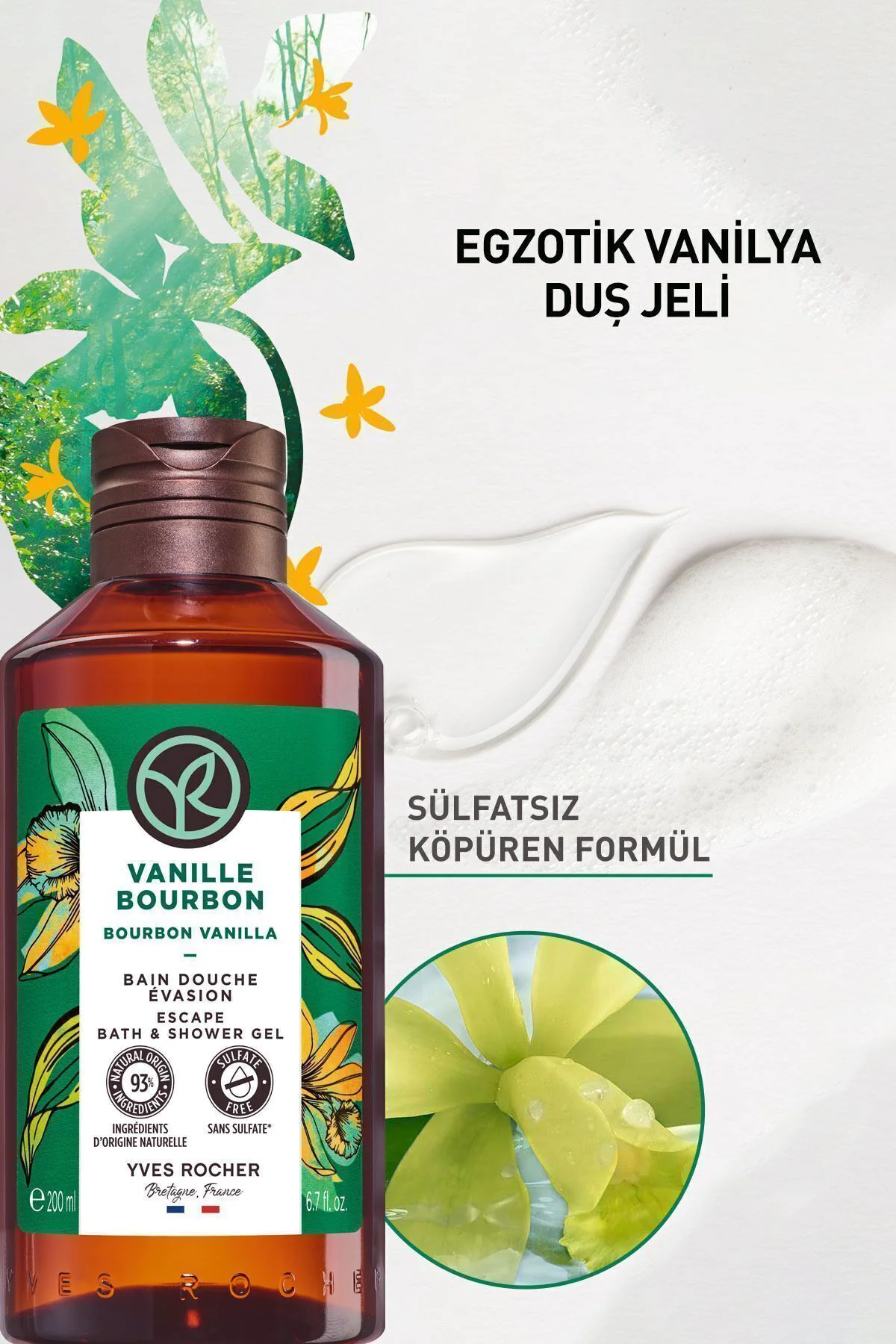 Nemlendirici Duş Jeli - Egzotik Vanilya - 200ml-13444