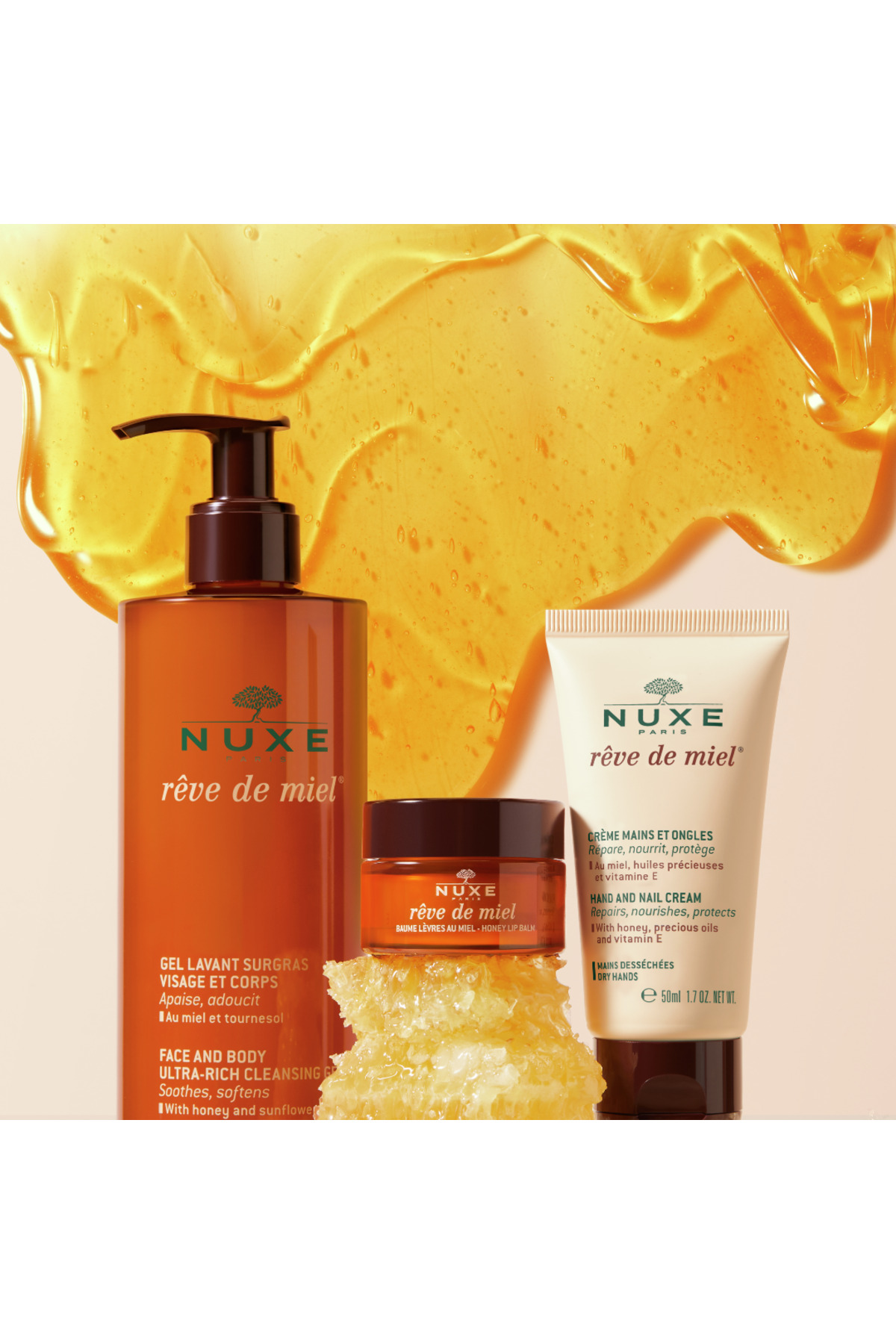 Nuxe Rêve De Miel Besleyici Ve Onarıcı El Ve Tırnak Bakım Kremi 50 Ml