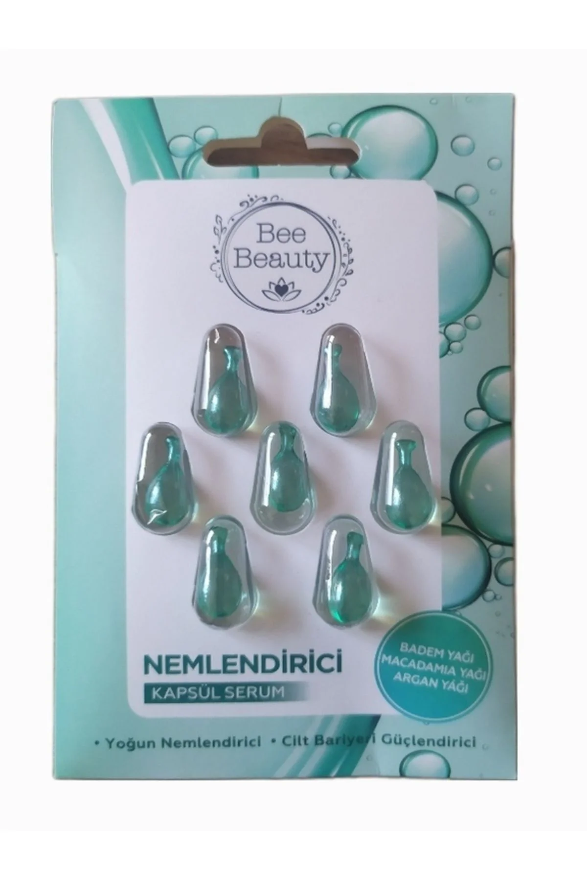 Nemlendirici Kapsül Serum 7 Günlük Kür Badem Yağı Macadamıa Yağı Argan Yağı Kolajen Maske Nemlendirici Kapsül Serum 7 Günlük Kür Badem Yağı Macadamıa Yağı Argan Yağı Kolajen Maske