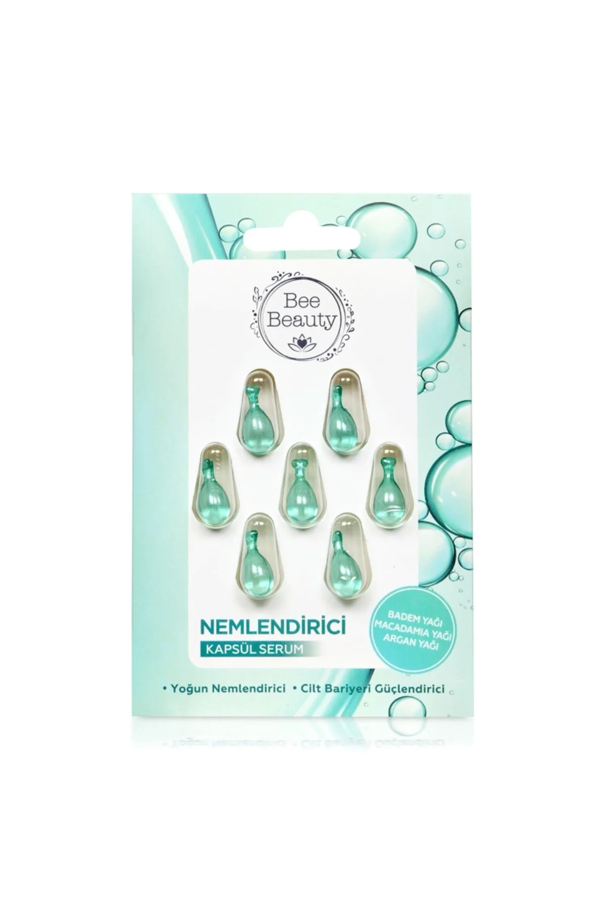 Nemlendirici Kapsül Serum 7 Günlük Kür Badem Yağı Macadamıa Yağı Argan Yağı Kolajen Maske Nemlendirici Kapsül Serum 7 Günlük Kür Badem Yağı Macadamıa Yağı Argan Yağı Kolajen Maske