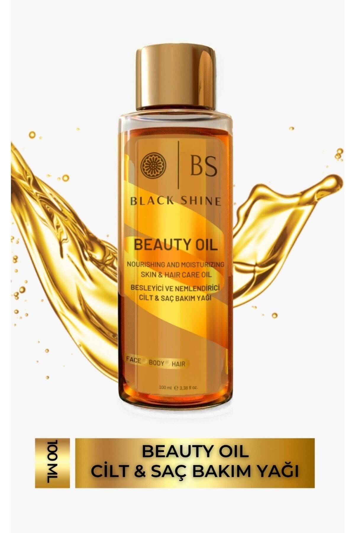 Black Shine Bs Nemlendirici Ve İşıltı Etkili Leke Ve Çatlak Karşıtı Çok Amaçlı Mucizevi Bakım Ve Onarım Yağı 100Ml