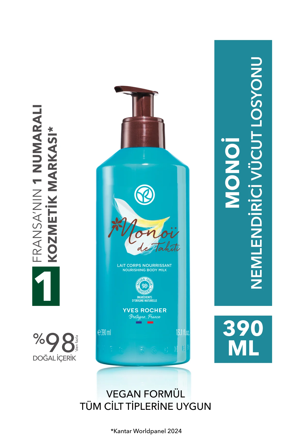 Nemlendirici Vücut Losyonu-Tüm Ciltler- Monoi de Tahiti-Vegan
