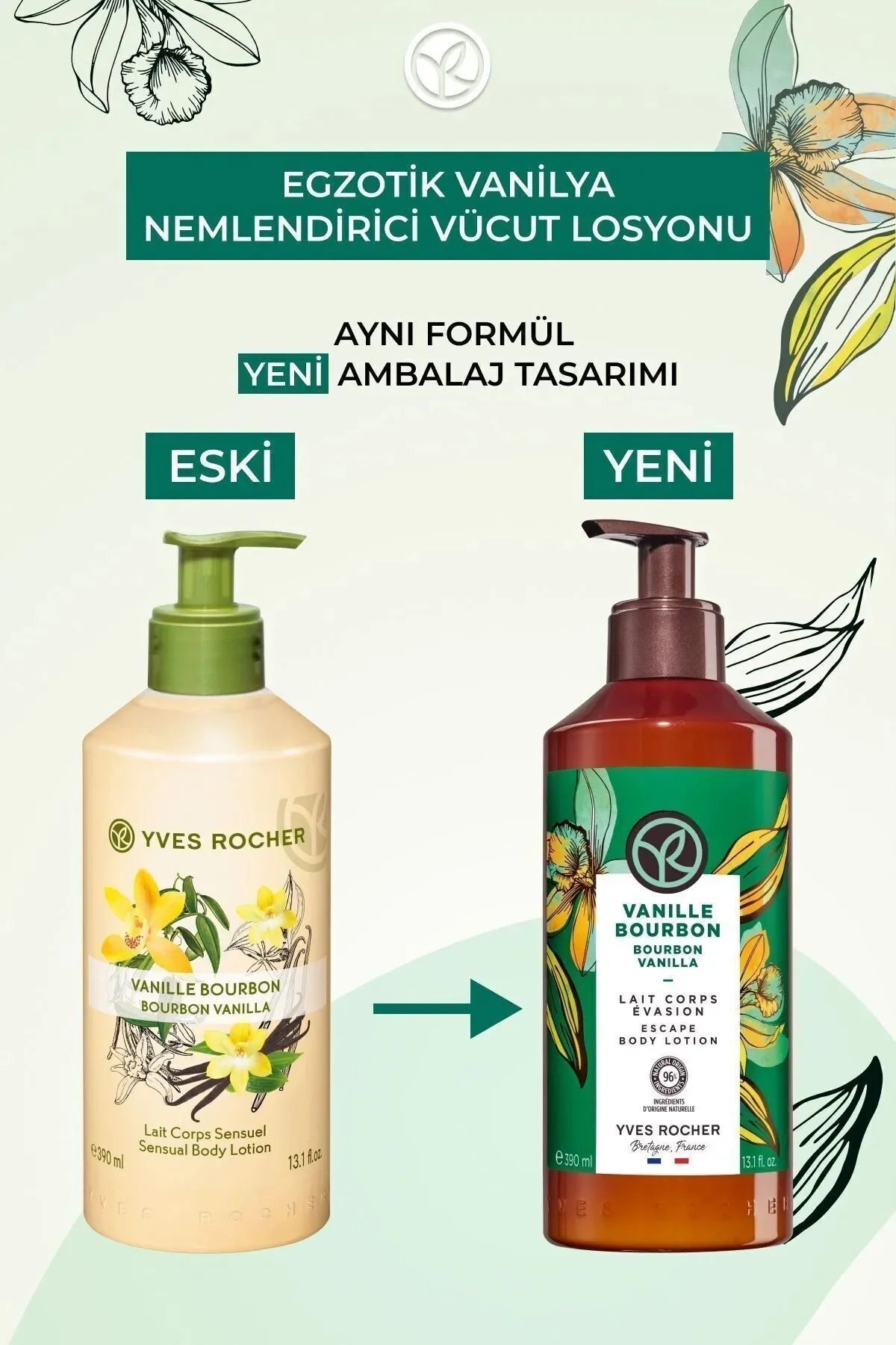 Nemlendirici Vücut Losyonu - Egzotik Vanilya 390 ml