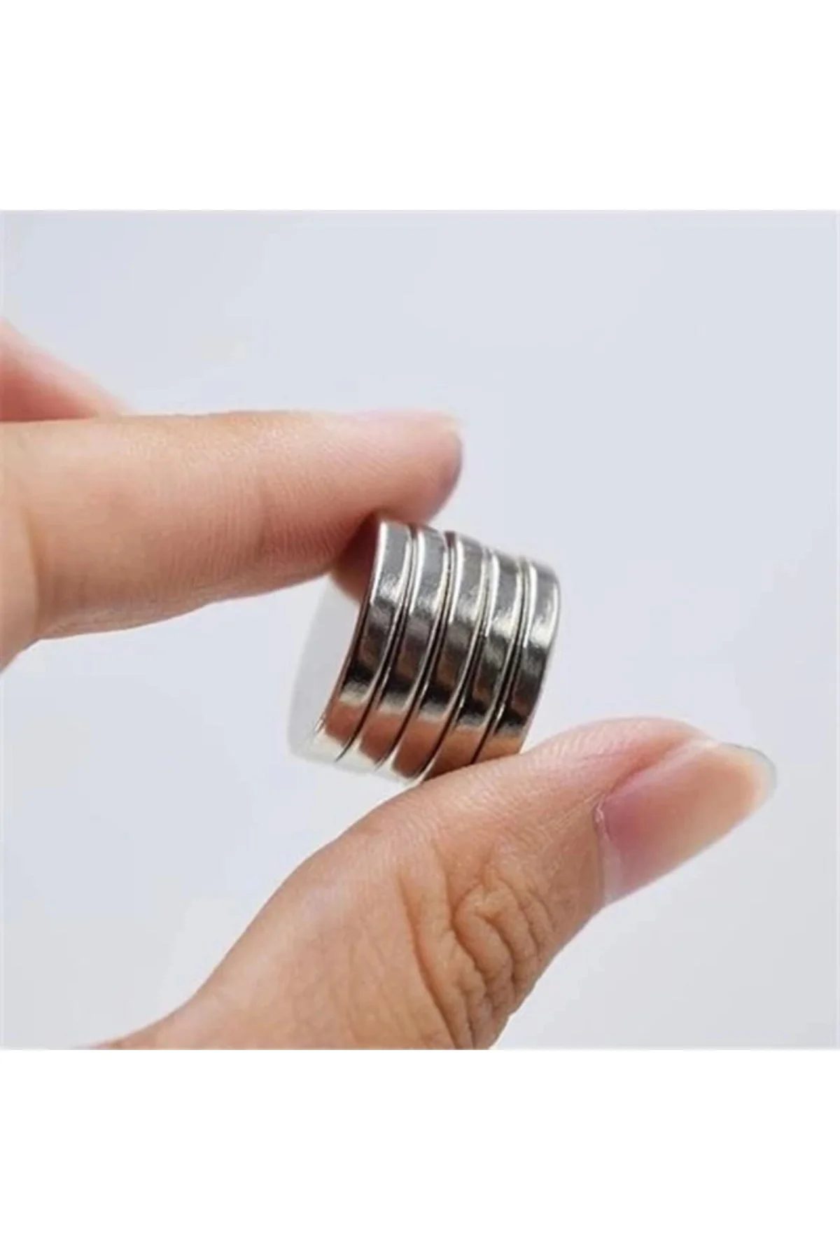 Neodyum Disk Mıknatıs Ø18x3 mm 5 Adet Süper Güçlü N35 Yuvarlak Mıknatıs Manyetik Diskler DI