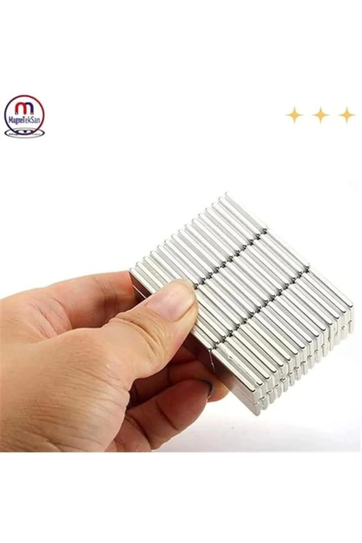 Neodyum Mıknatıs Dikdörtgen 20x10x2 mm (5 Adet Set)