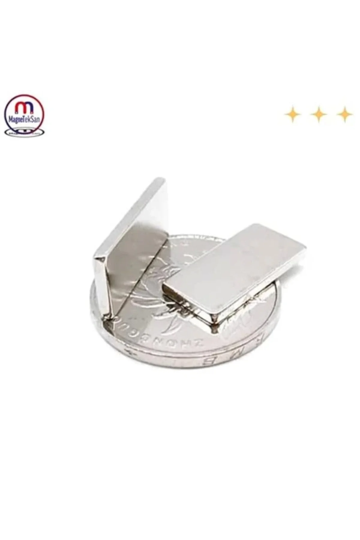 Neodyum Mıknatıs Dikdörtgen 20x10x2 mm (5 Adet Set)
