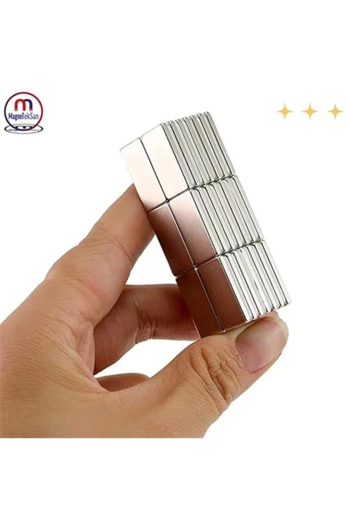 Neodyum Mıknatıs Dikdörtgen 20x10x2 mm (5 Adet Set)