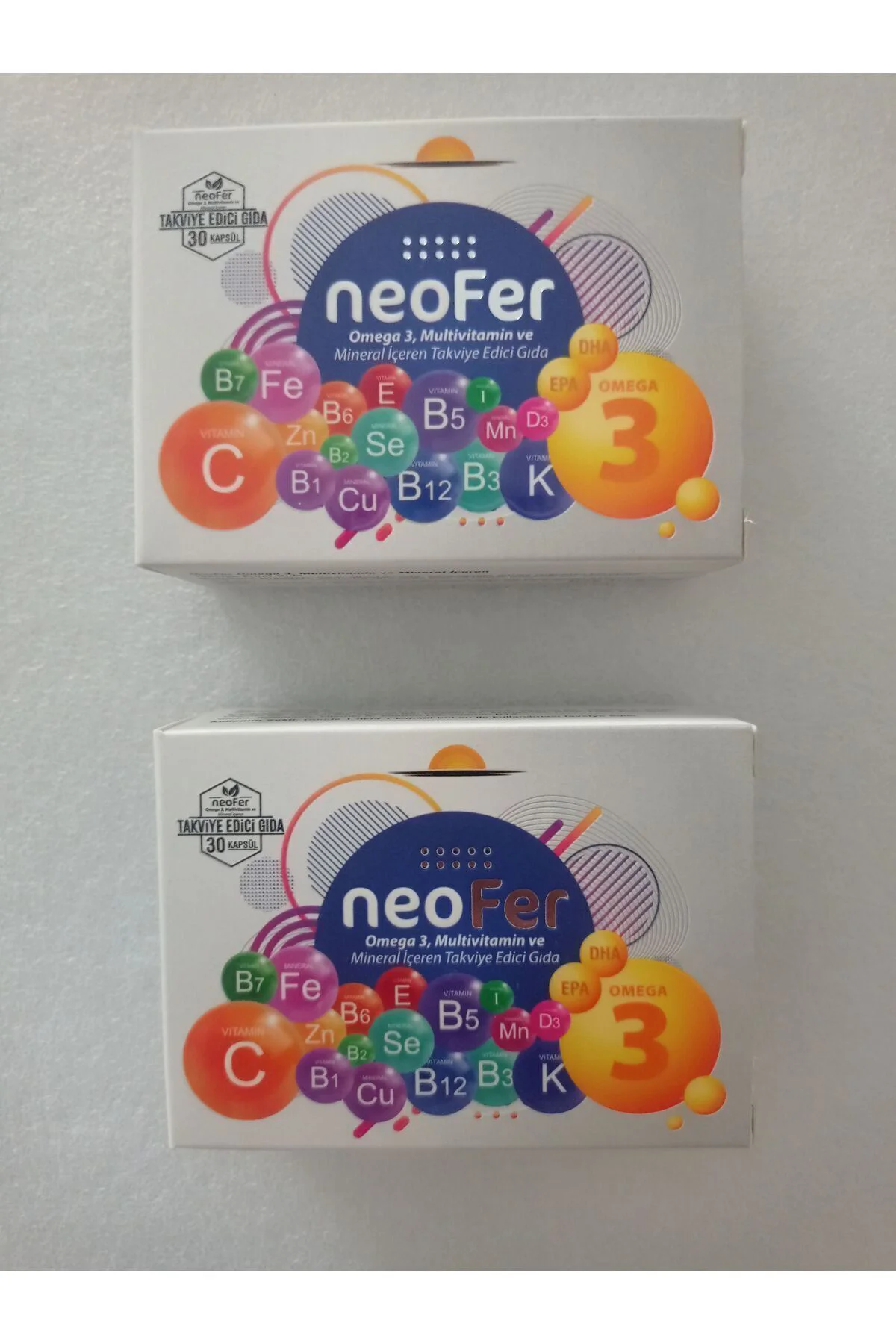 NEOFER 30KP MULTİVİTAMİN MİNERAL 2 KUTU