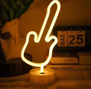 Neon Gitar Masa Lambası – Pil ve USB Destekli Masa Lambası Fiyatı, Yorumları ve Özellikleri