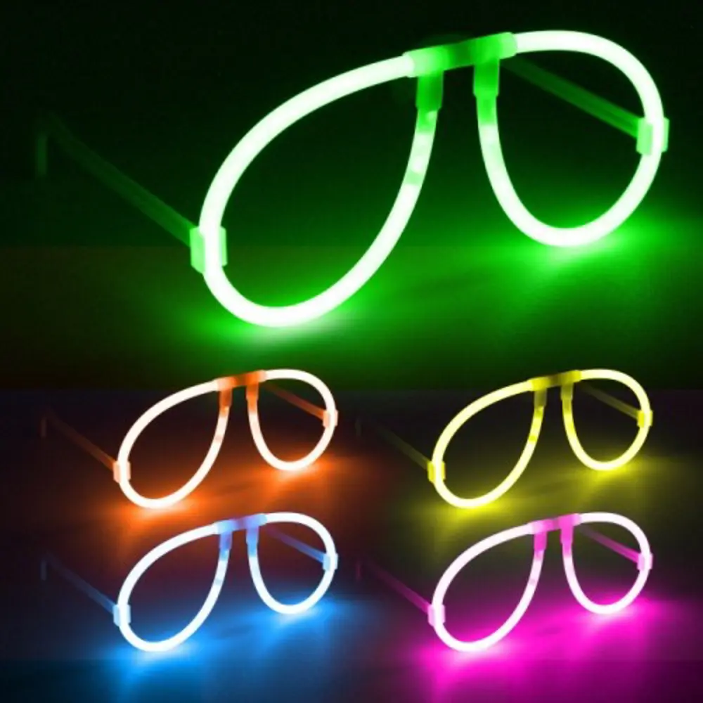 Neon Glow Fosfor Gözlük – Festival &amp; Parti (12'li Set)
