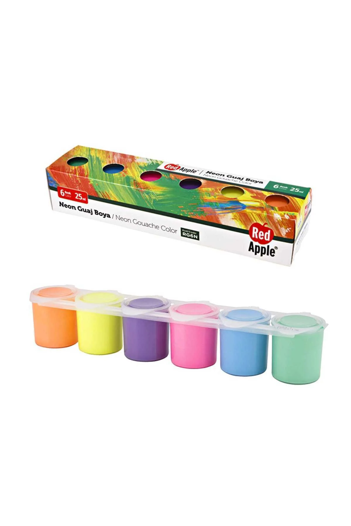 Neon Guaj Boya 6 Renk x 25 ml