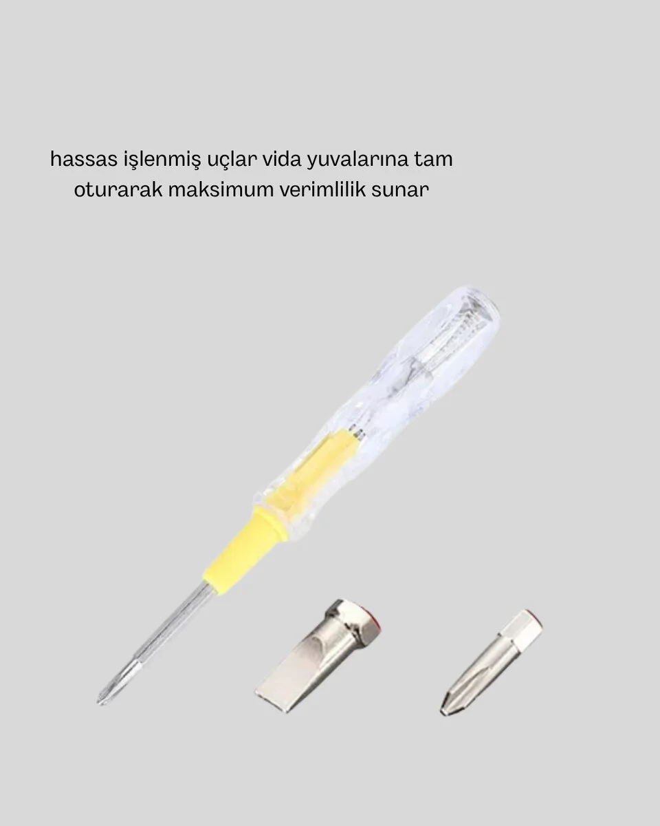 Neon Işıklı Elektrik Kontrol Kalemi - 110V-220V Aralığında Güvenli Test Çözümü