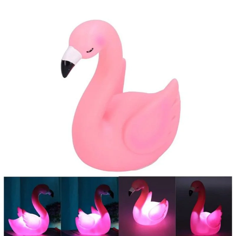 Neon Işıklı Flamingo Yazılı Dekoratif Masa Gece Lambası