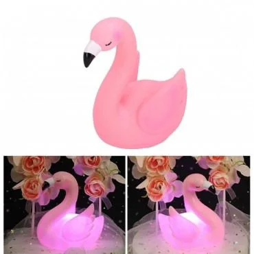 Neon Işıklı Flamingo Yazılı Dekoratif Masa Gece Lambası