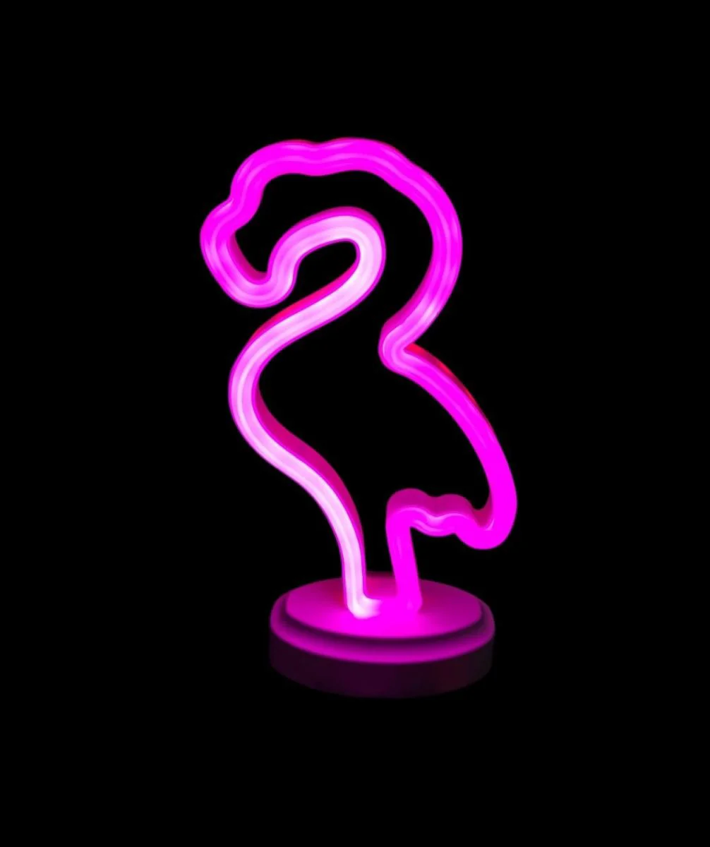 Neon Işıklı Flamingo Masa Gece Lambası – Pil ve USB Destekli, 14,5x6x25,5 cm Fiyatı, Yorumları ve Özellikleri