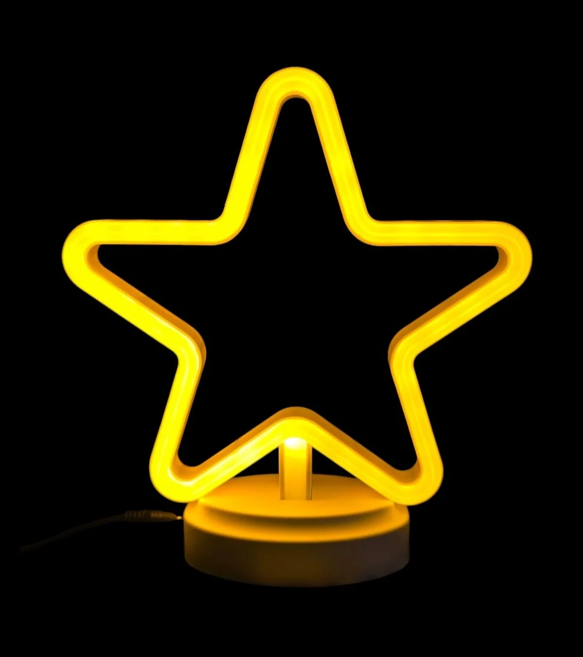 Neon Işıklı Yıldız Masa Gece Lambası Pil+usb Neon Işıklı Yıldız Masa Gece Lambası Pil+usb