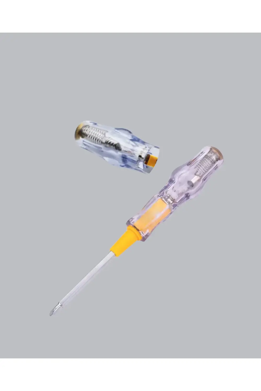 Neon Lambalı Elektrik Kontrol Kalemi Nikel Kaplama 110-220V