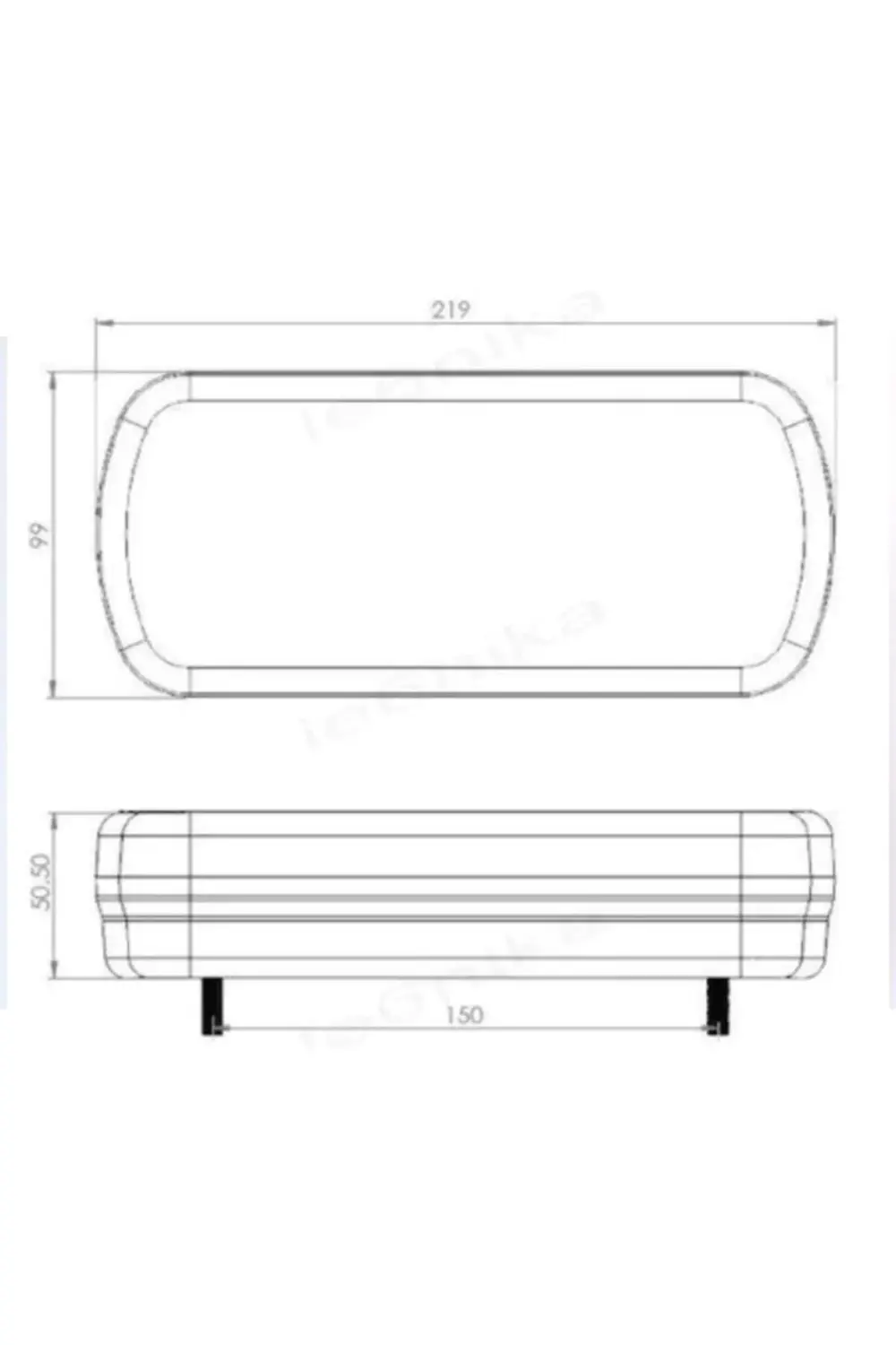 Neon Led Arka Stop Lambası Takımı Sağ Sol 24 Volt Üniversal