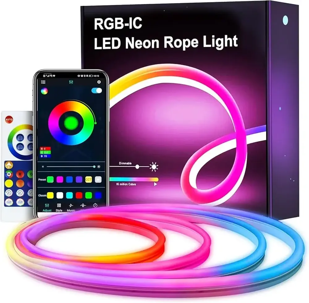 Neon LED Esnek Aydınlatma - RGB MAGIC SMART - 5 Metre Paket IP67 