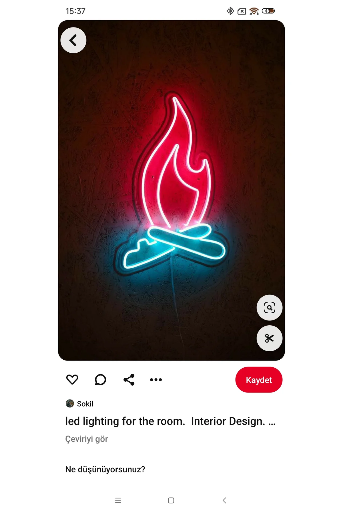 NEON LED IŞIKLI ALEV