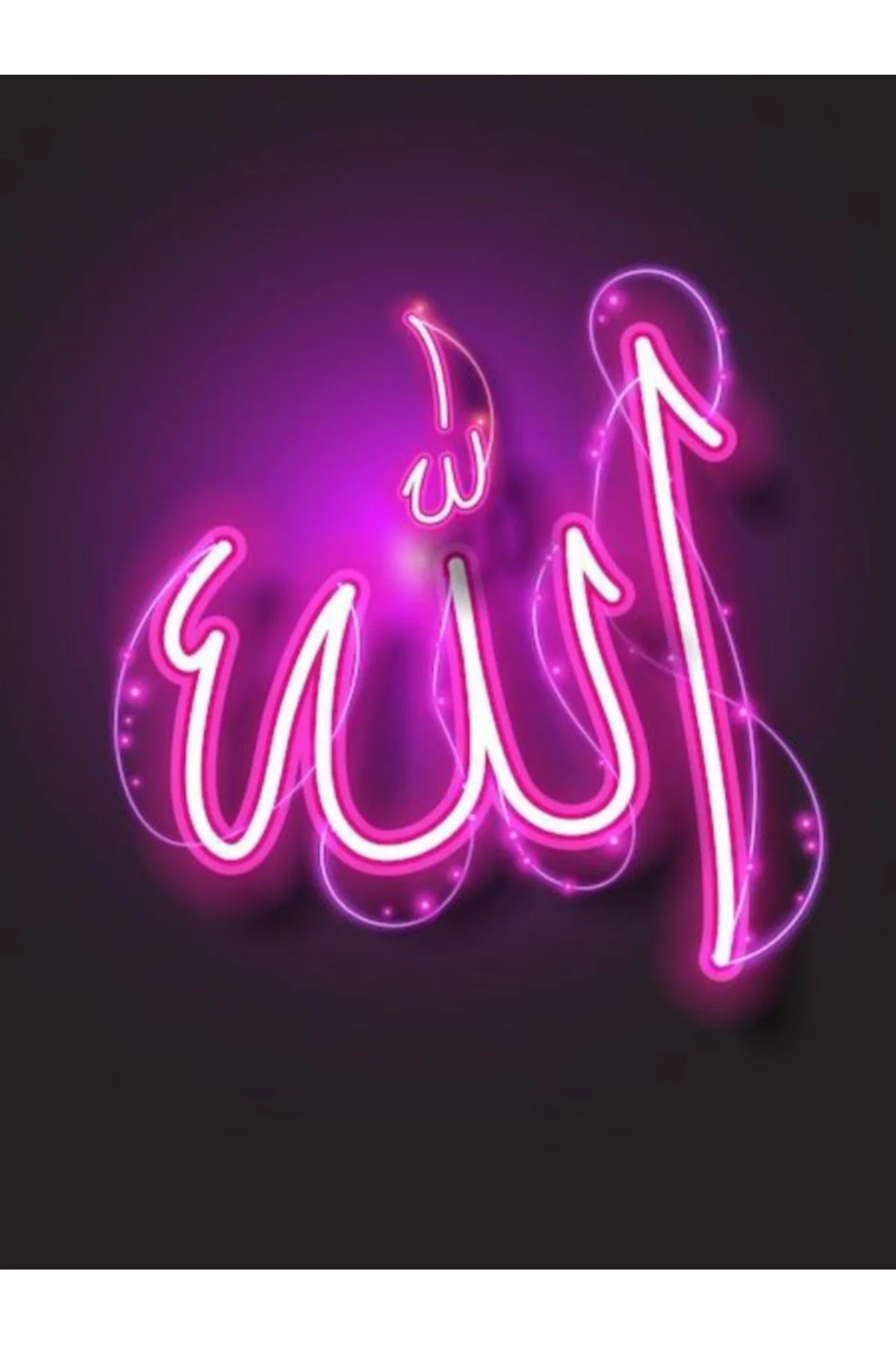 NEON LED IŞIKLI ALLAH LAFZI