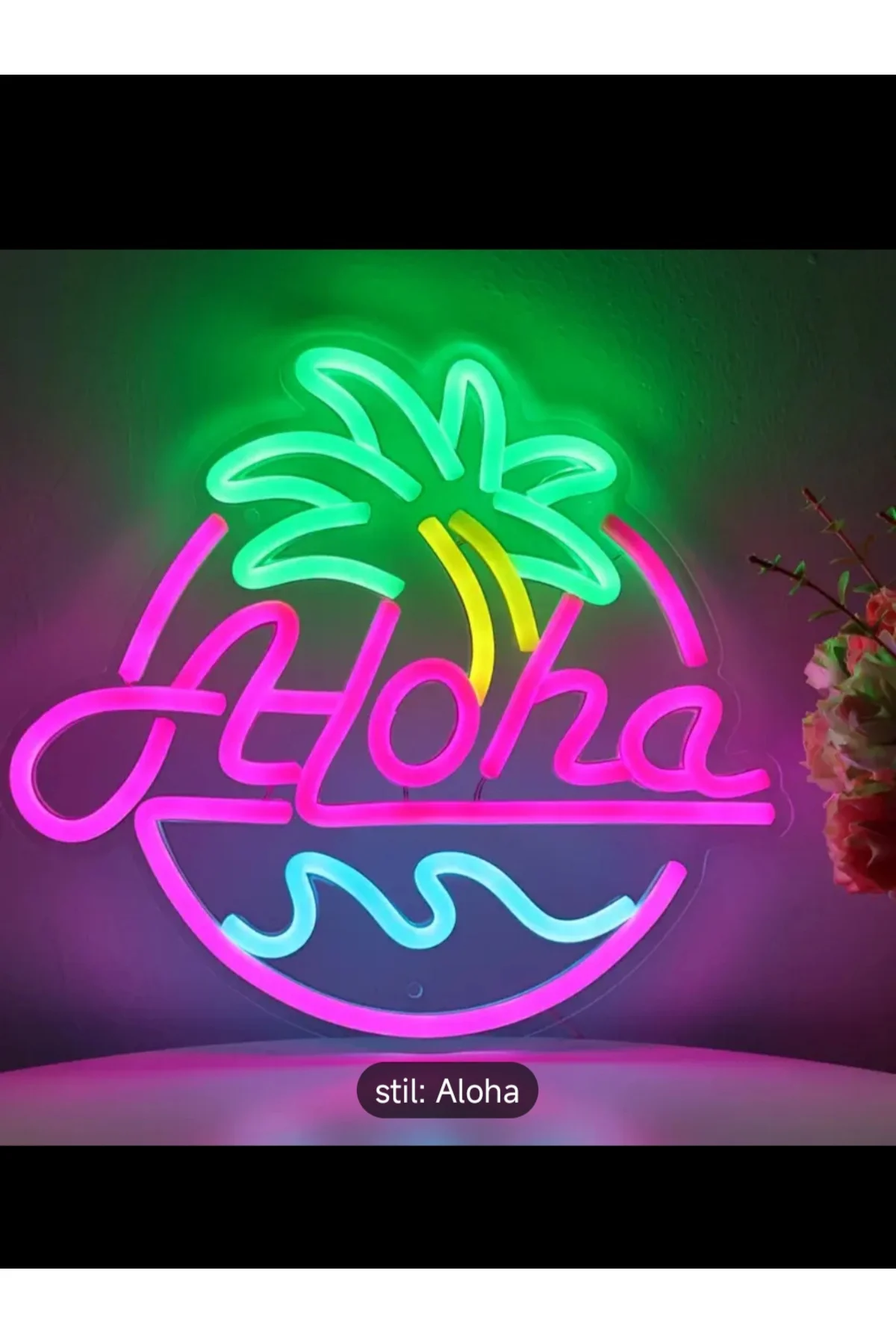 NEON LED IŞIKLI ALOHA
