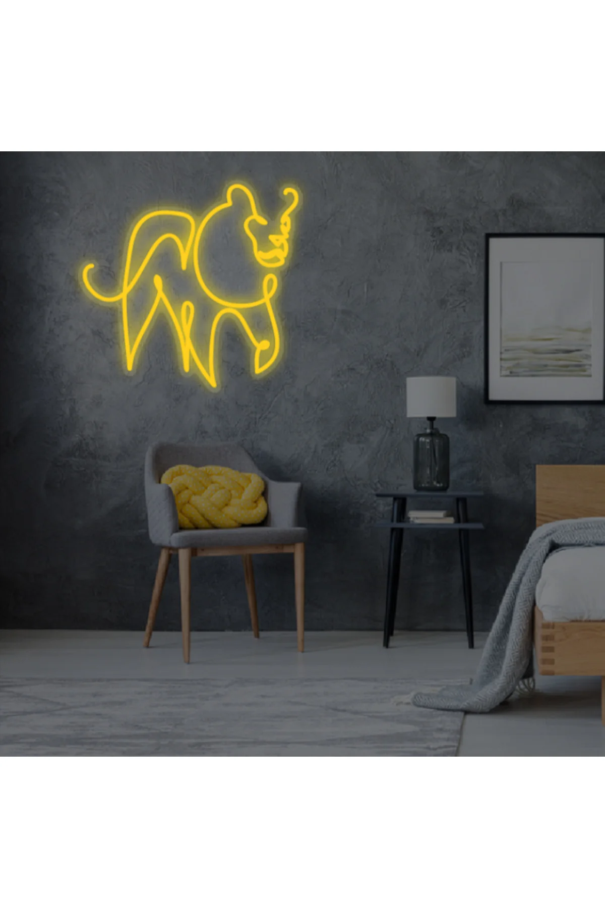 NEON LED IŞIKLI ASLAN