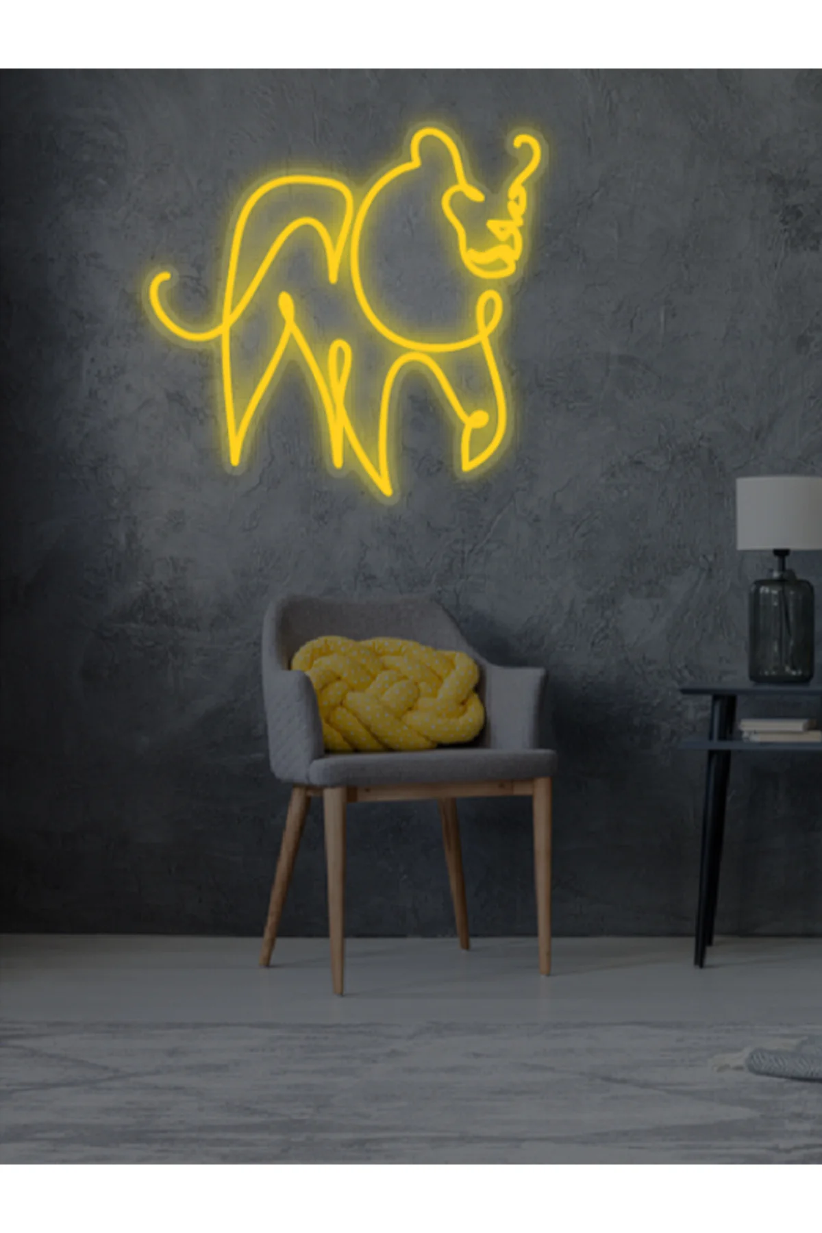 NEON LED IŞIKLI ASLAN