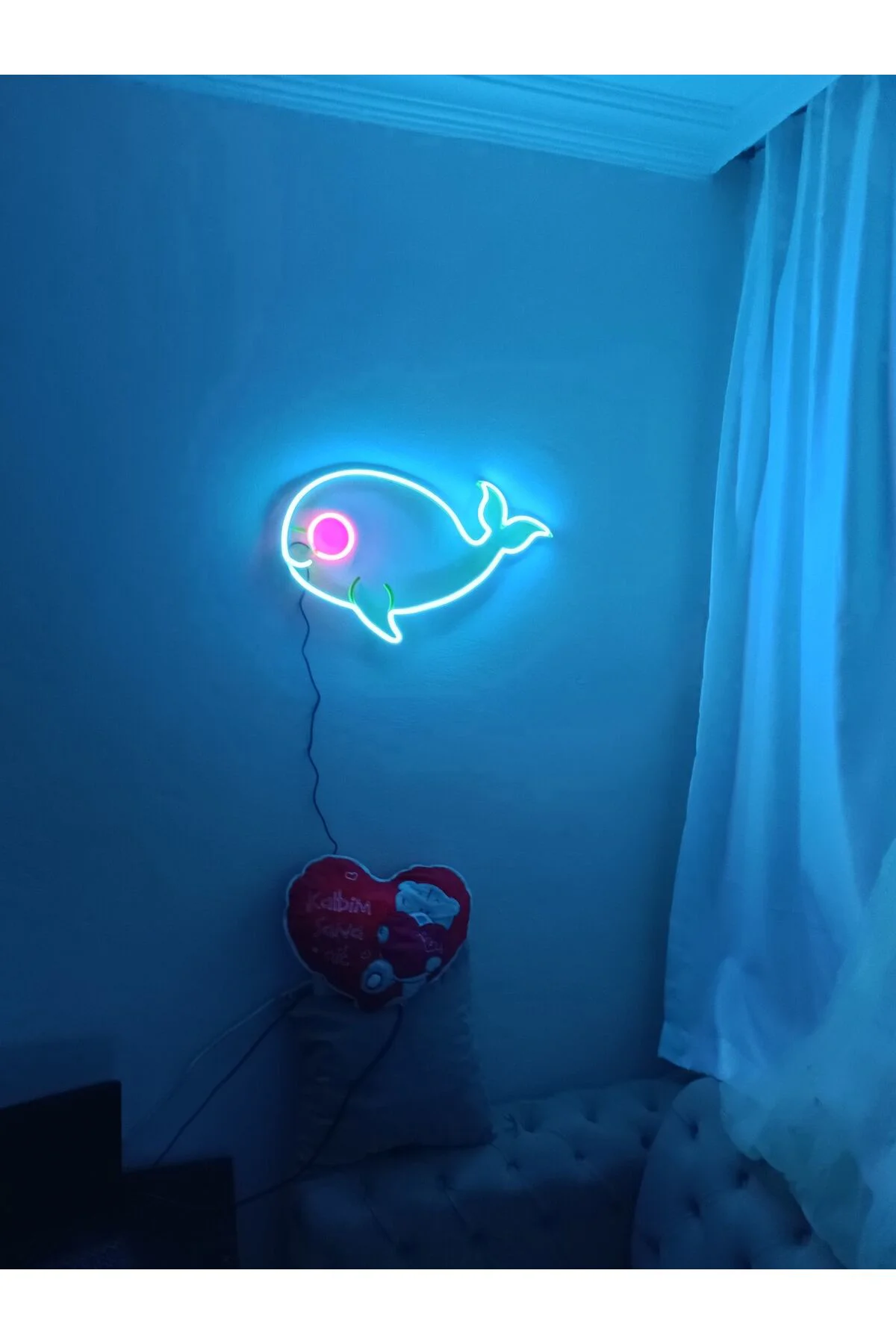 NEON LED IŞIKLI BALİNA