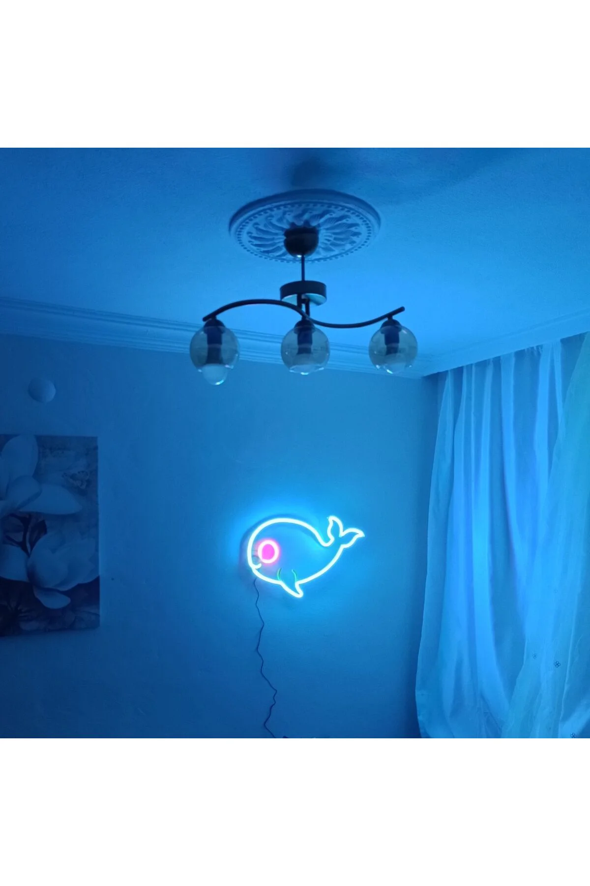 NEON LED IŞIKLI BALİNA