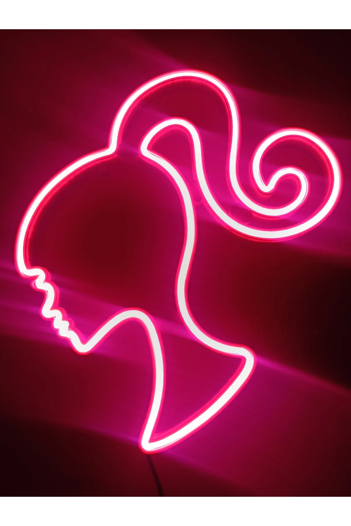 NEON LED IŞIKLI BARBİE  KUAFÖR