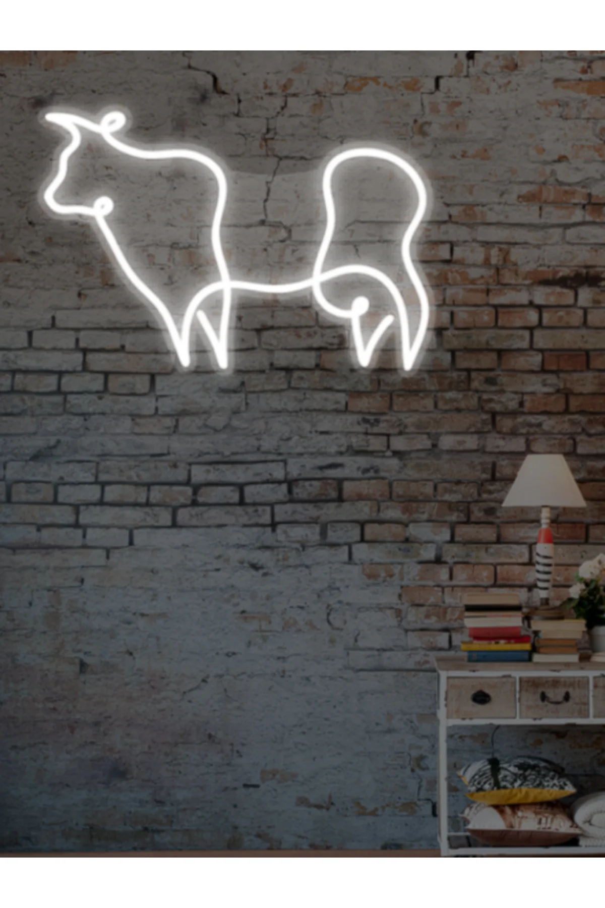 NEON LED IŞIKLI BOĞA