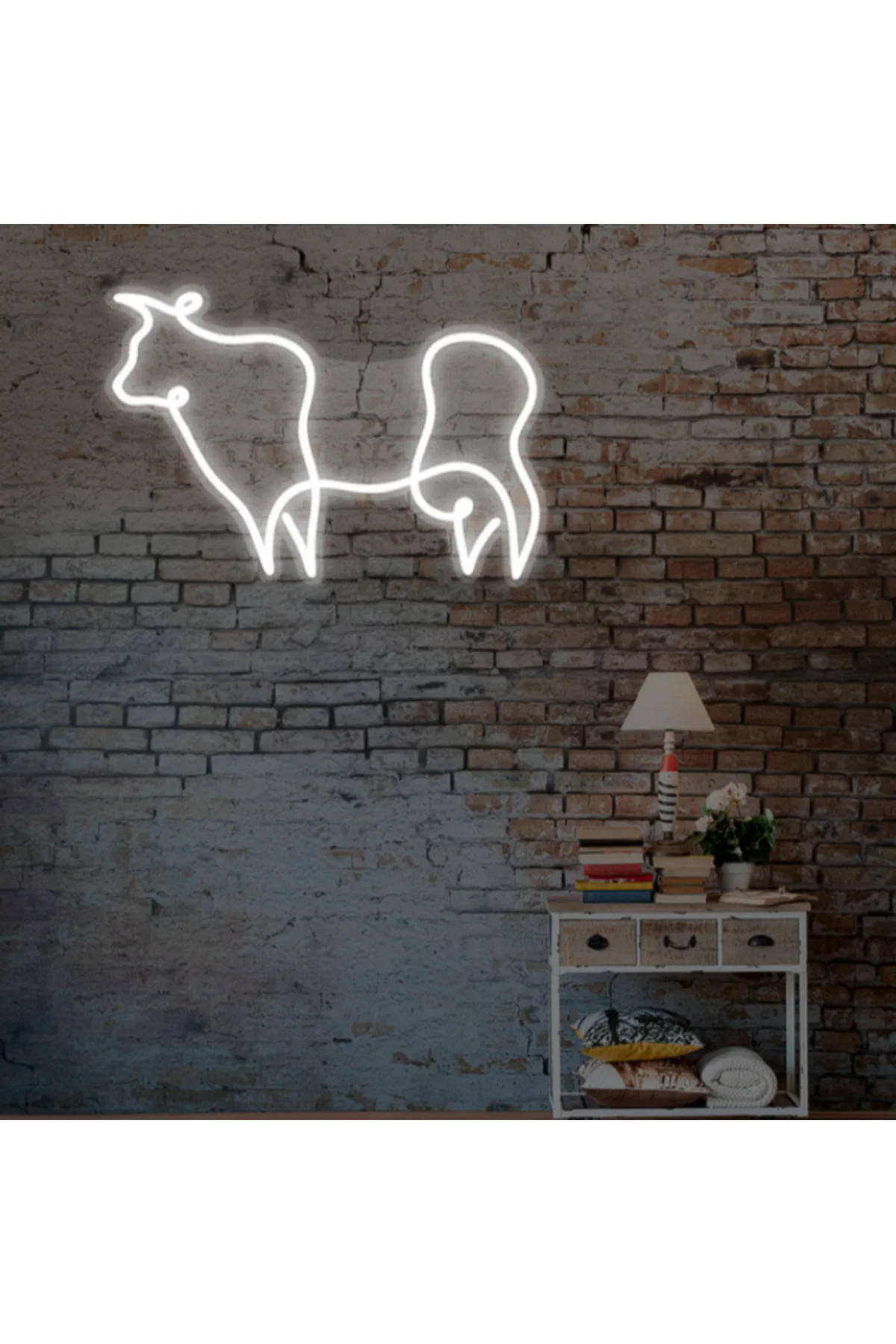 NEON LED IŞIKLI BOĞA