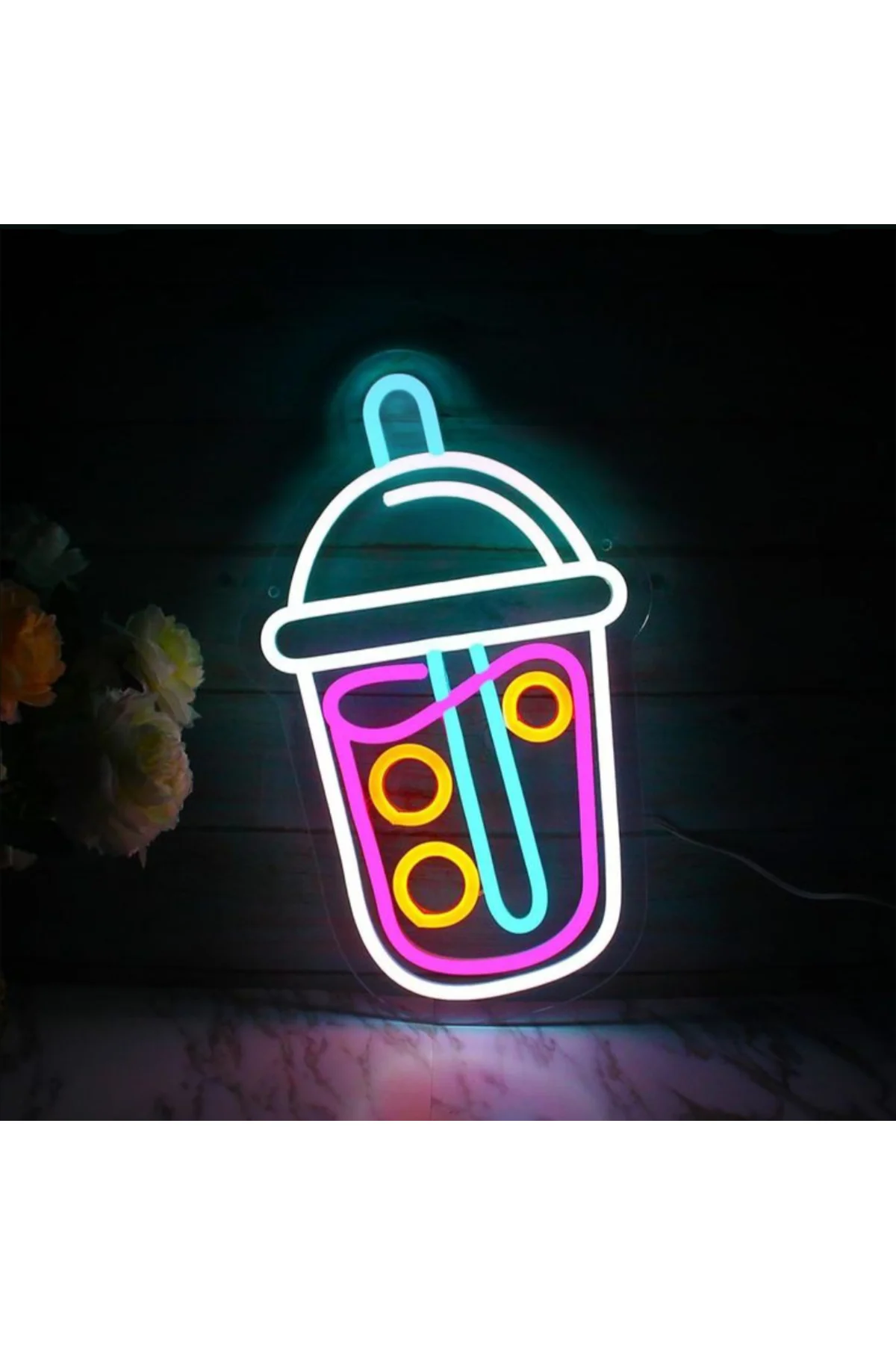 NEON LED IŞIKLI BUBBLE TEA
