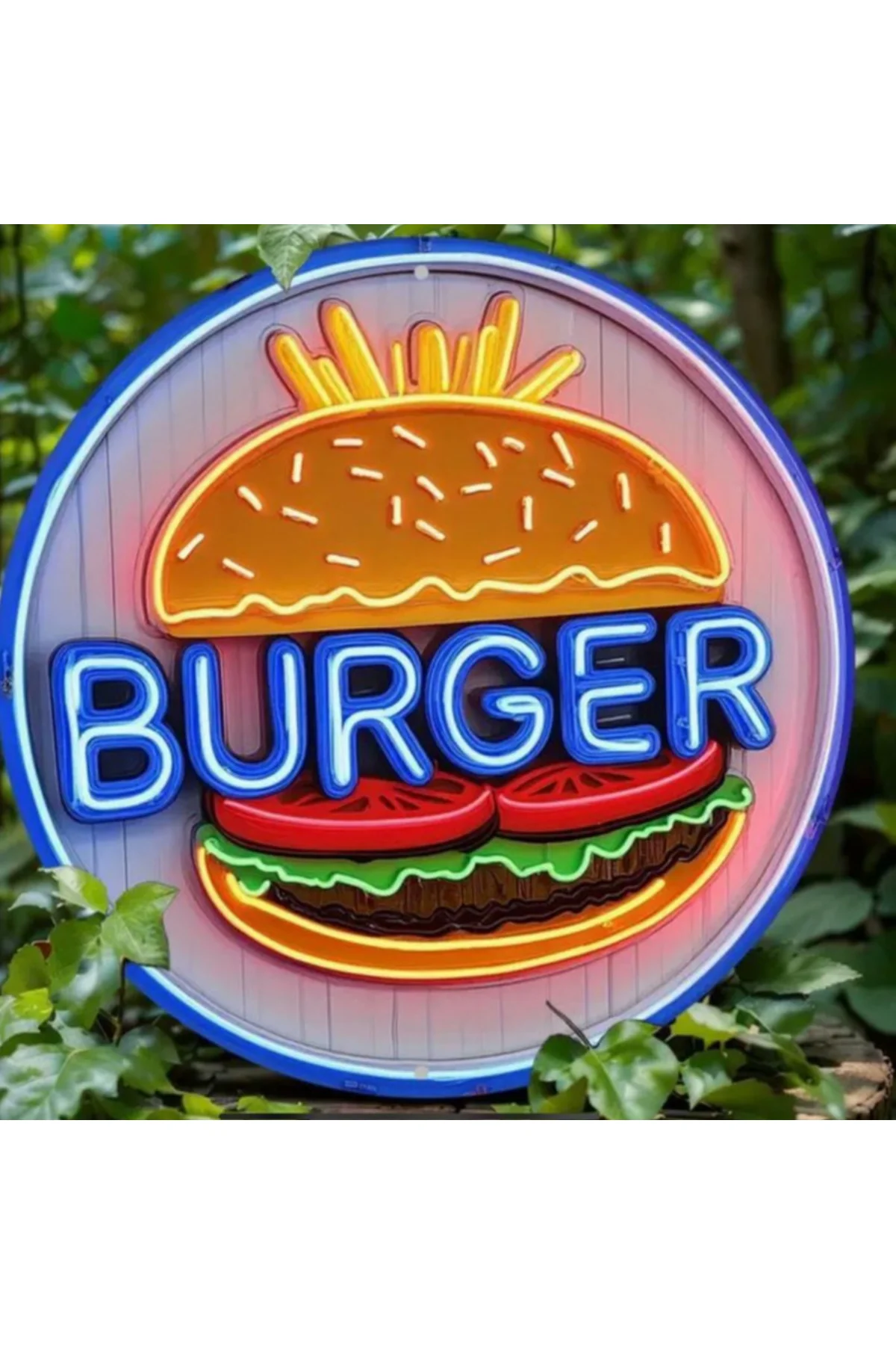 NEON LED IŞIKLI BURGER