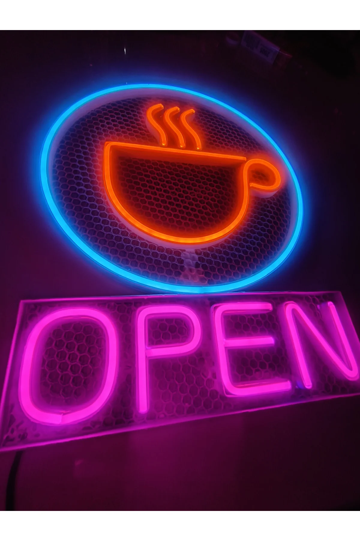 NEON LED IŞIKLI CAFE OPEN
