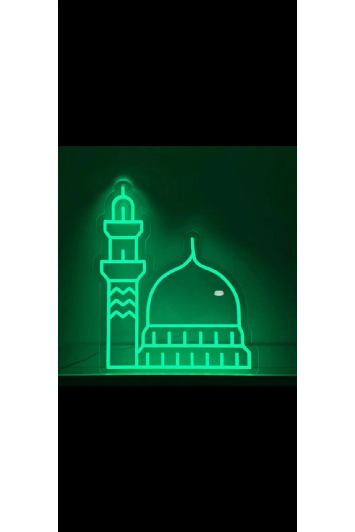 NEON LED IŞIKLI CAMİ