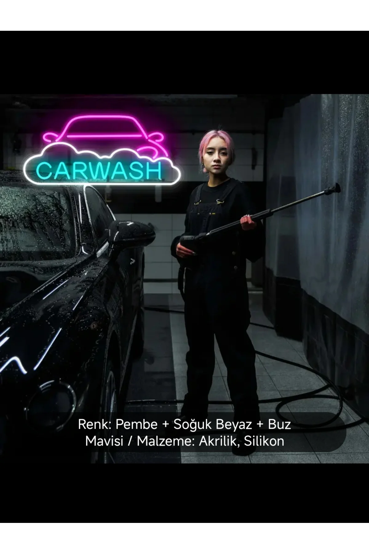 NEON LED IŞIKLI CARWASH OTO YIKAMA