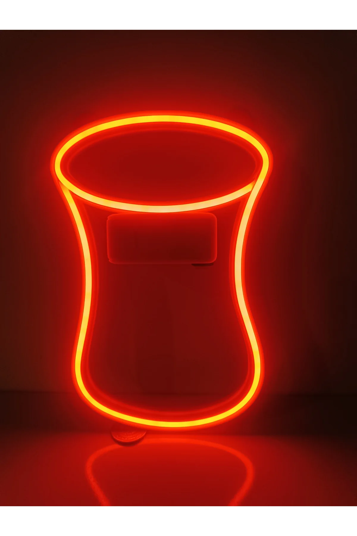 NEON LED IŞIKLI ÇAY BARDAĞI CAFE RESTORAN FAST FOOD