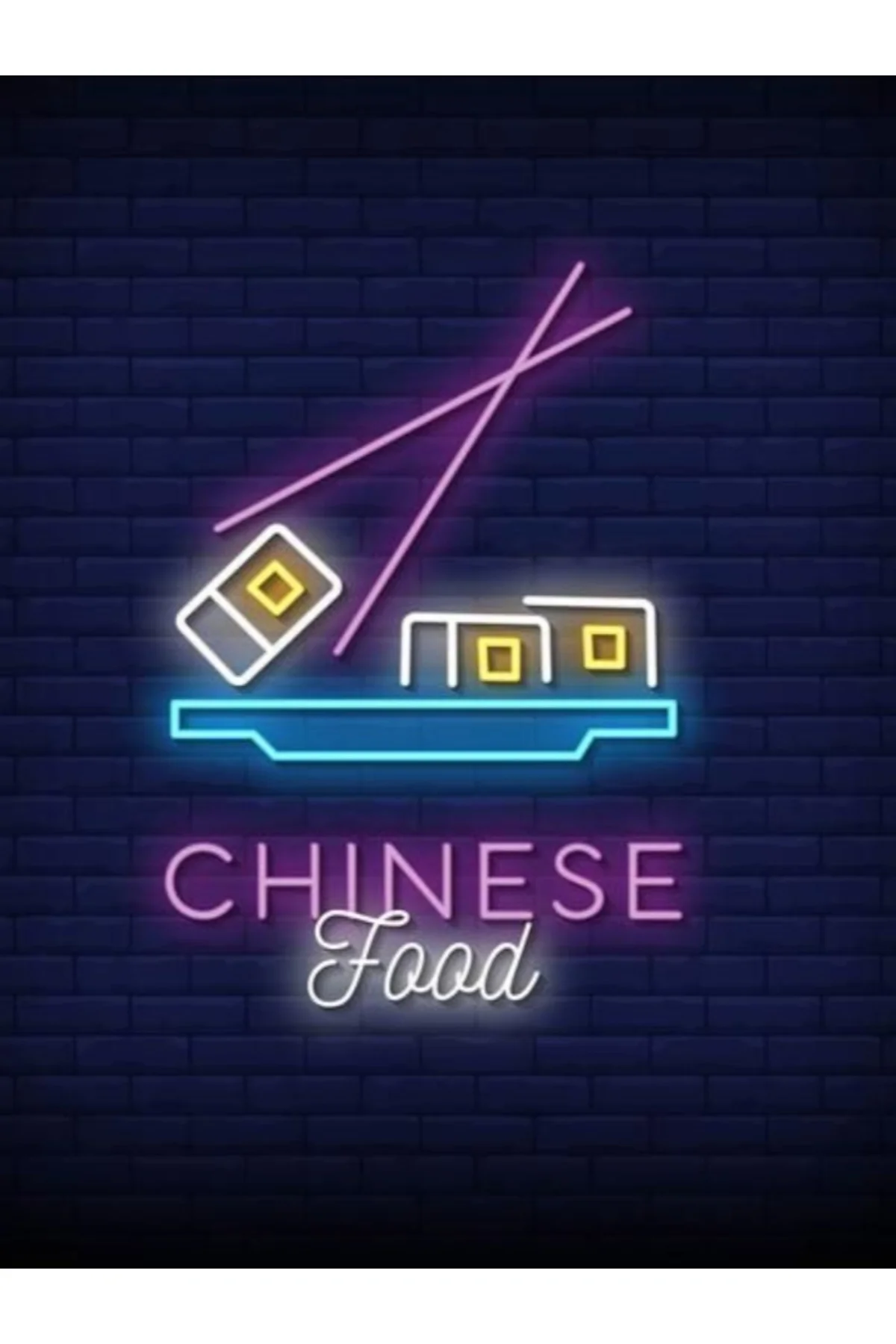 Neon LED IŞIKLI chinse FOOD sushi