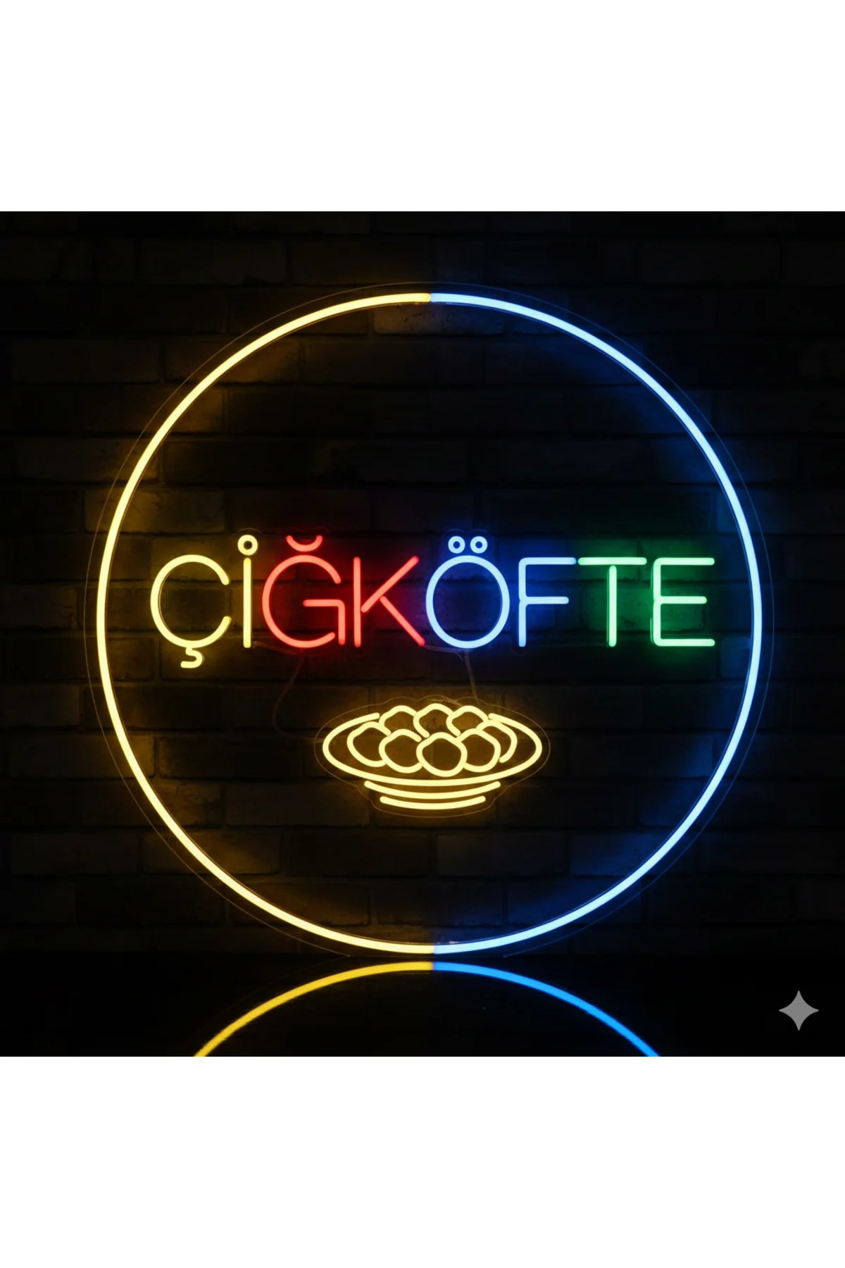 NEON LED IŞIKLI ÇİĞKÖFTE