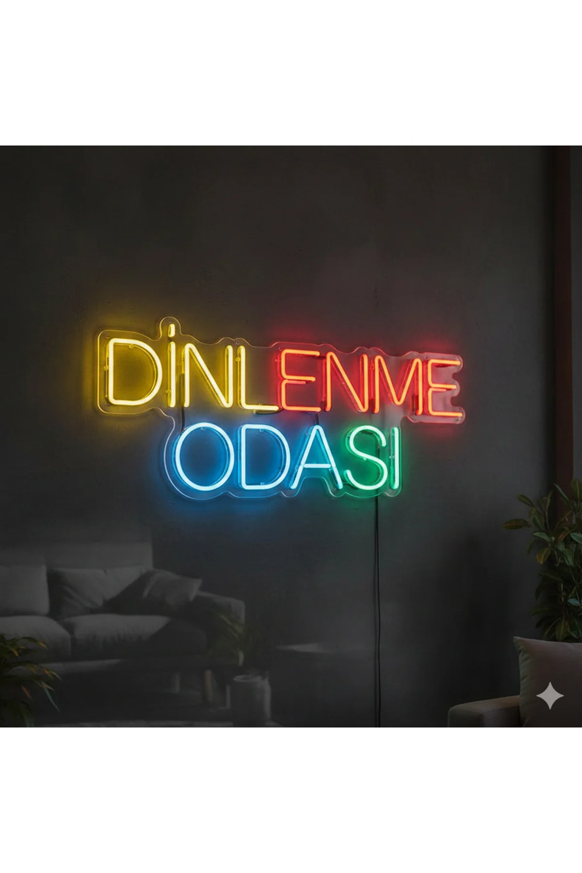 NEON LED IŞIKLI DİNLENME ODASI