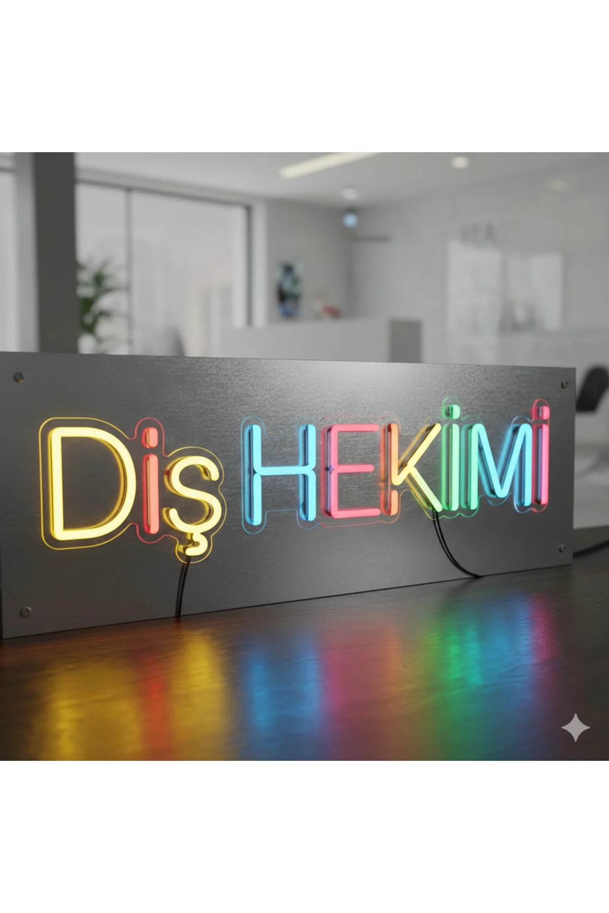 NEON LED IŞIKLI DİŞ HEKİMİ