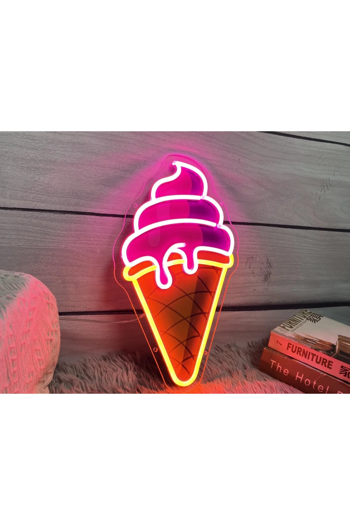 NEON LED IŞIKLI DONDURMA