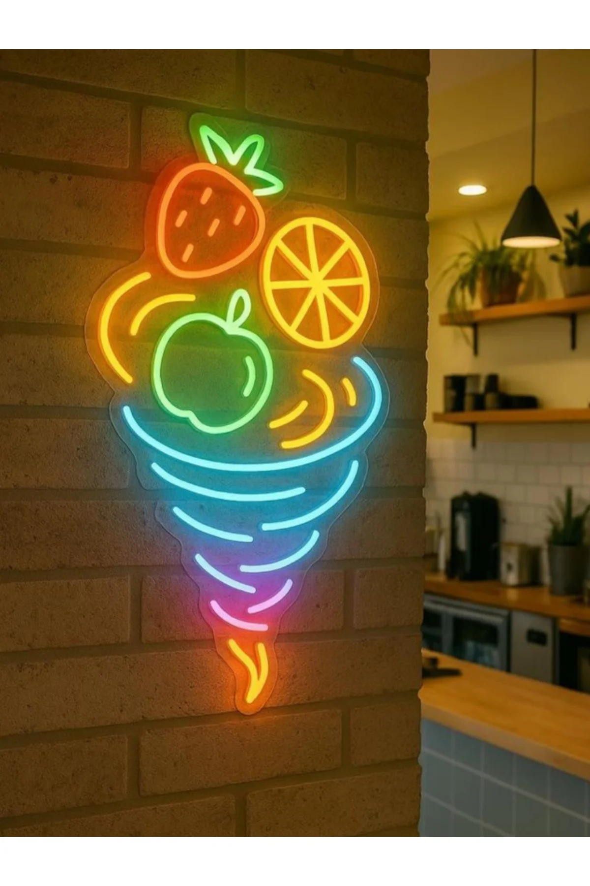 NEON LED IŞIKLI DONDURMA