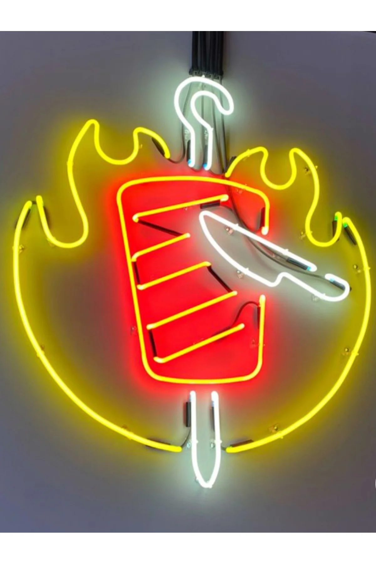 NEON LED IŞIKLI DÖNER RESTORAN