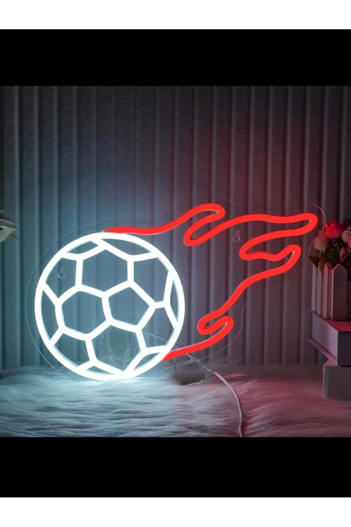 NEON LED IŞIKLI FUTBOL TOPU ALEV